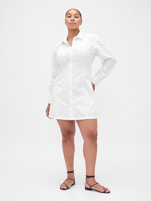 Image number 5 showing, Organic Cotton Poplin Mini Shirtdress