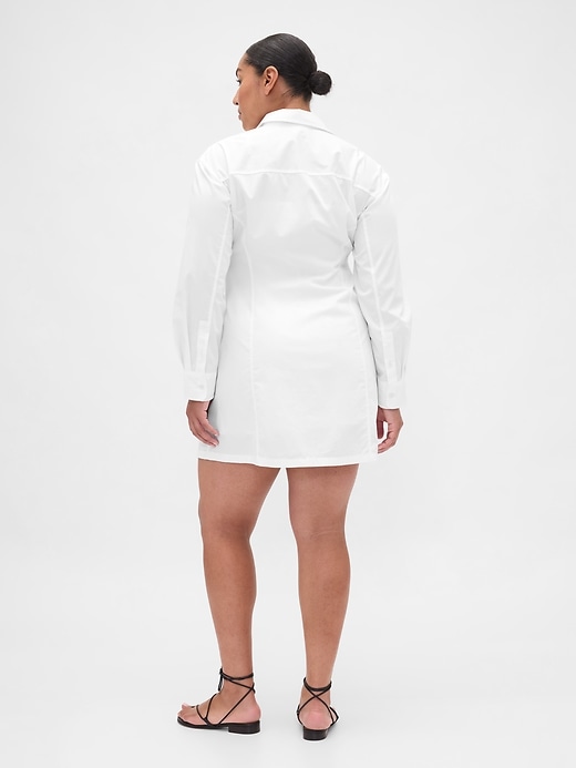 Image number 6 showing, Organic Cotton Poplin Mini Shirtdress