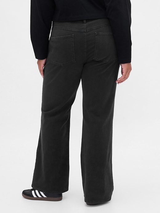 Image number 6 showing, Low Rise Relaxed Flare Khakis