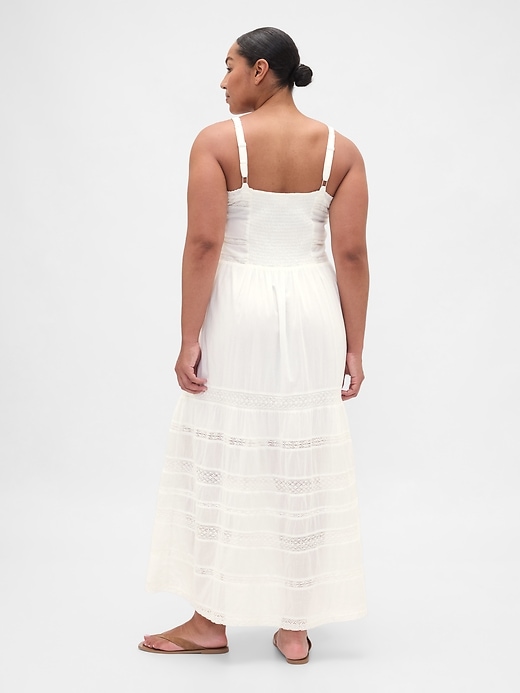 Image number 6 showing, Lace-Trim Maxi Dress