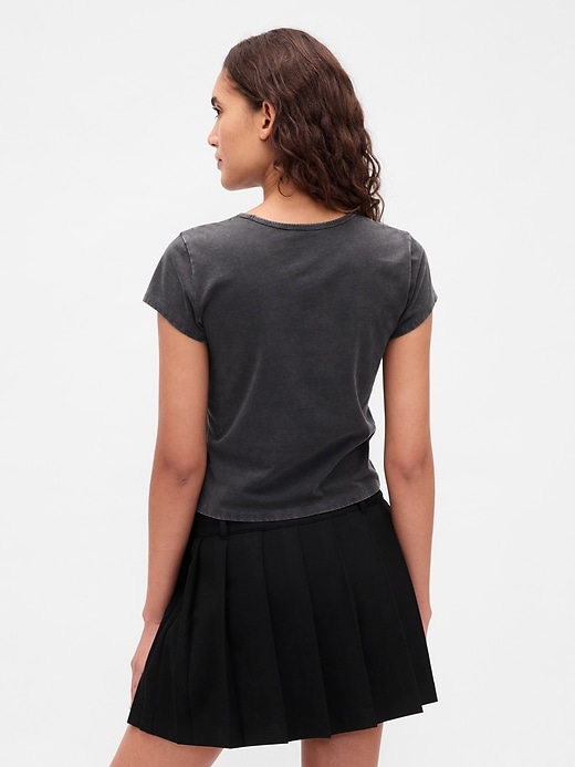 Image number 3 showing, Cotton Jersey Crop Logo T-Shirt