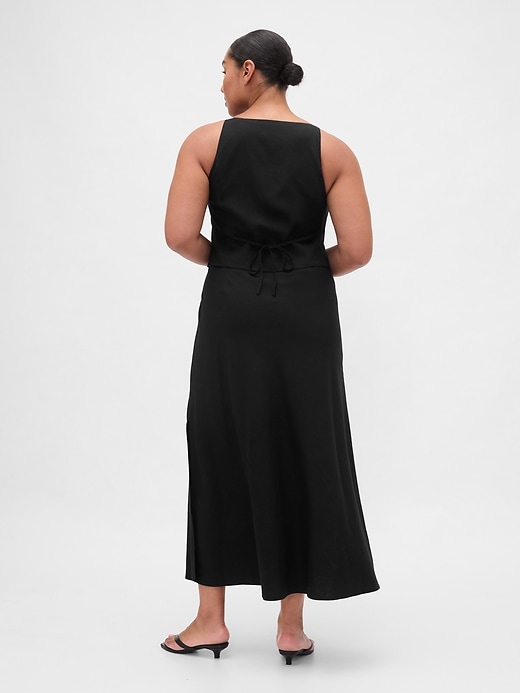Image number 6 showing, Linen-Blend Vest Maxi Dress