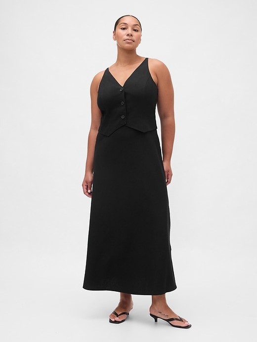 Image number 5 showing, Linen-Blend Vest Maxi Dress