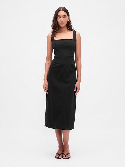 Image number 1 showing, Denim Bodycon Midi Dress