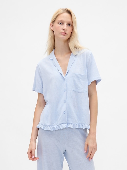 Image number 1 showing, Ruffle PJ Shirt