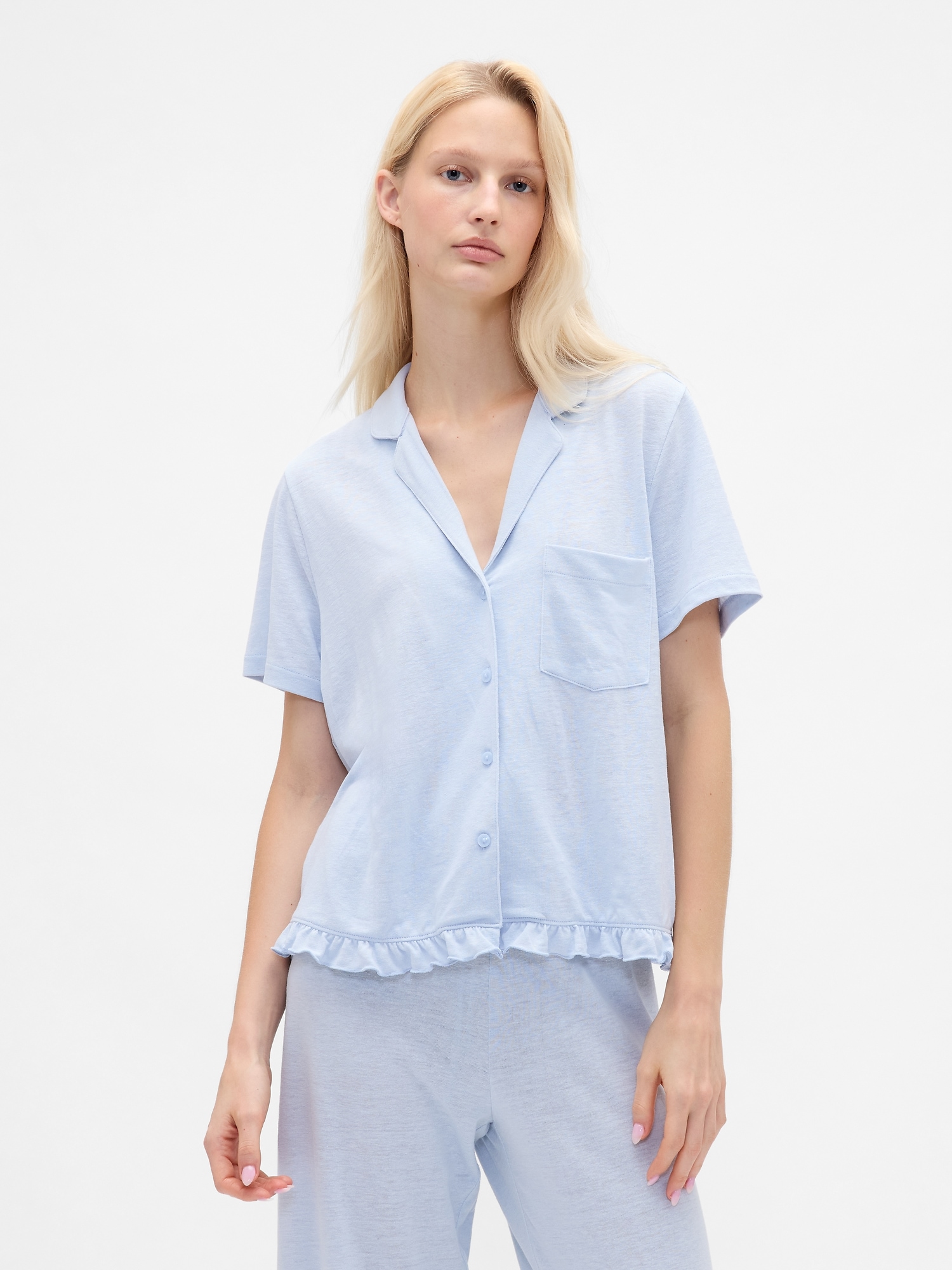 Ruffle PJ Shirt