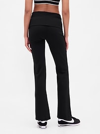 Image number 4 showing, GapFit Smooth Foldover Mini Flare Leggings