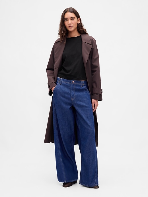 Image number 2 showing, Supima® Cotton Oversized Crop T-Shirt