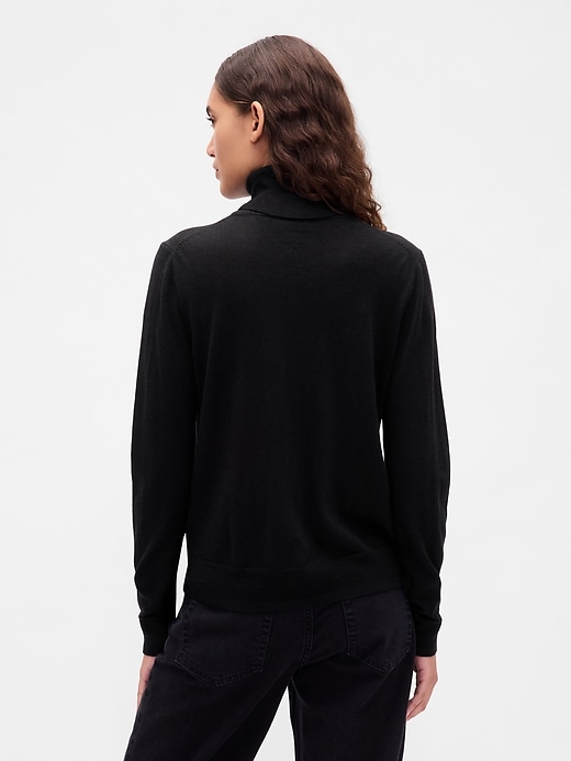 Image number 3 showing, 100% Merino Wool Turtleneck Sweater