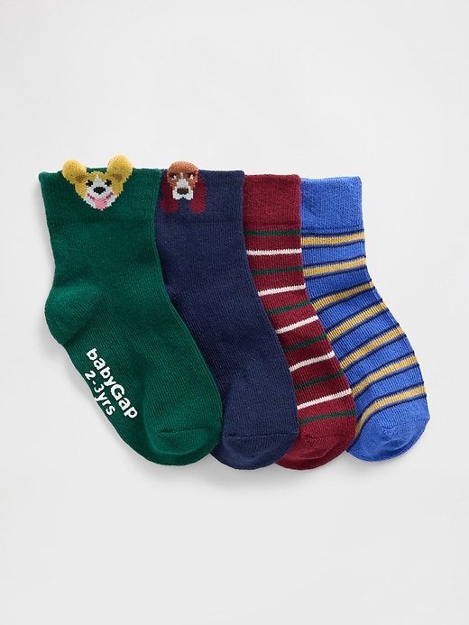 Image number 1 showing, Baby & Toddler Quarter Crew Socks