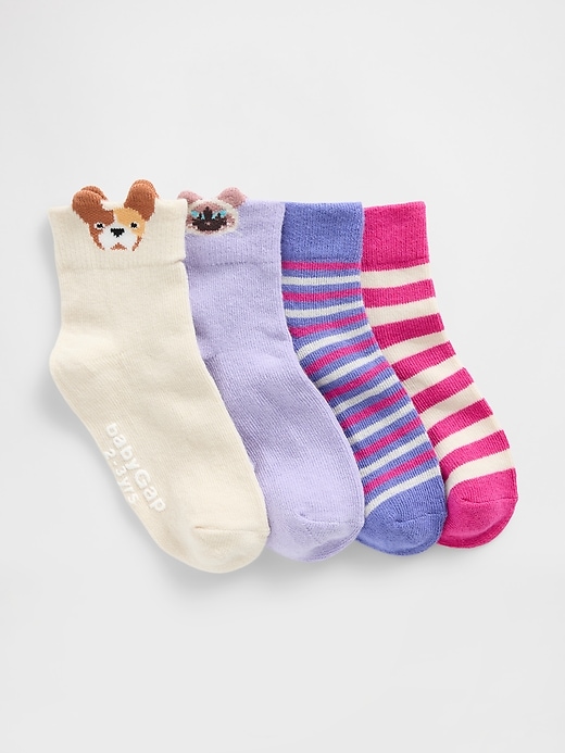 Image number 1 showing, Baby & Toddler Quarter Crew Socks