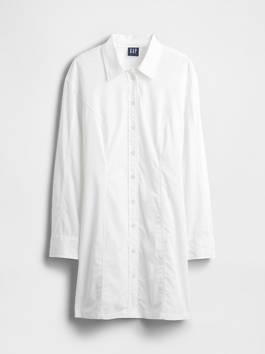 Image number 7 showing, Organic Cotton Poplin Mini Shirtdress