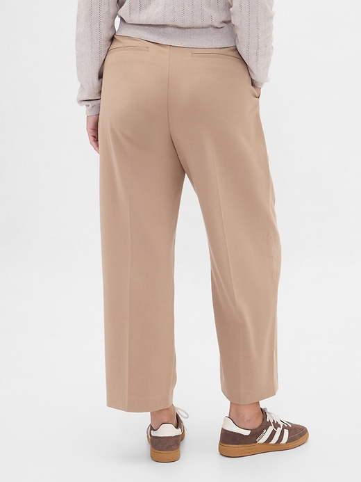 Image number 6 showing, 365 High Rise Brushed Twill Taper Ankle Trousers