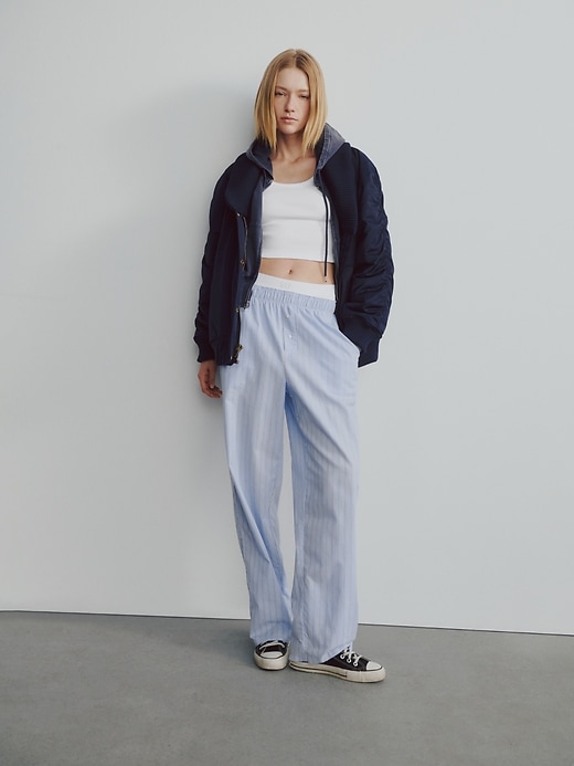 Image number 7 showing, Poplin PJ Pants