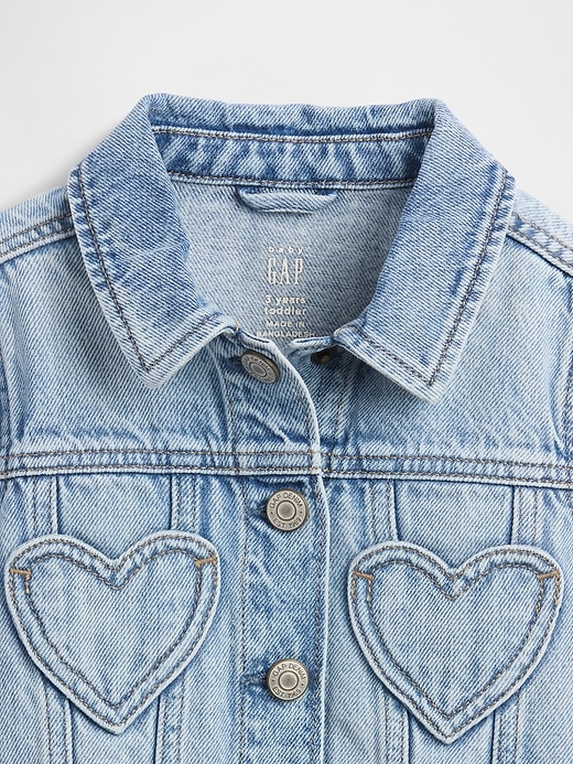Image number 3 showing, Baby & Toddler Heart Pocket Icon Denim Jacket