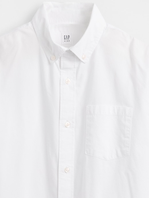 Image number 5 showing, Kids Organic Cotton Poplin Relaxed Shirt