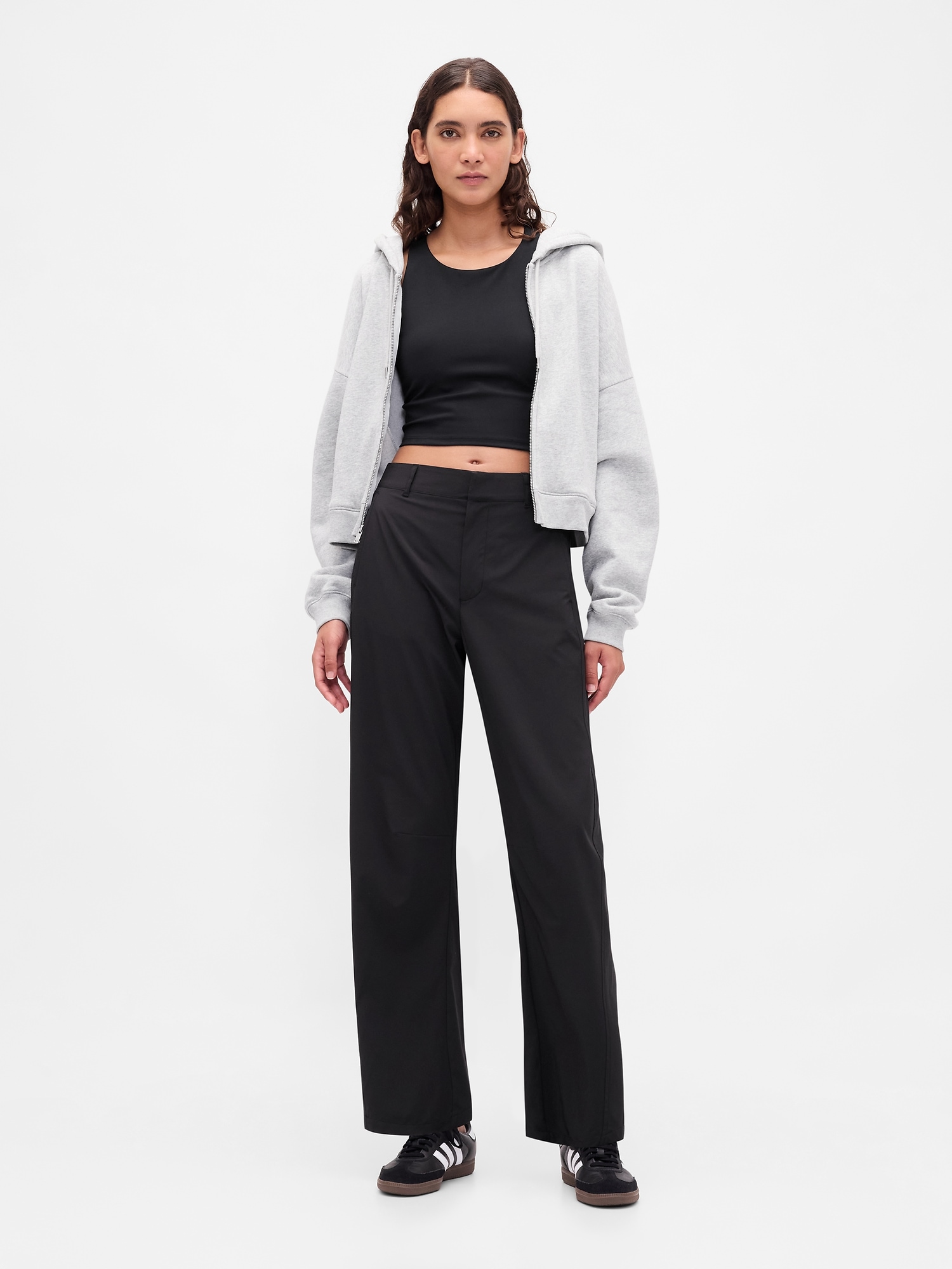 GapFit Tech High Rise Barrel Trousers
