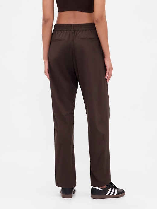 Image number 4 showing, GapFit Tech High Rise Barrel Trousers