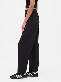 Image number 3 showing, GapFit Tech High Rise Barrel Trousers