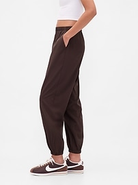 Image number 3 showing, GapFit Tech High Rise Zip-Hem Joggers