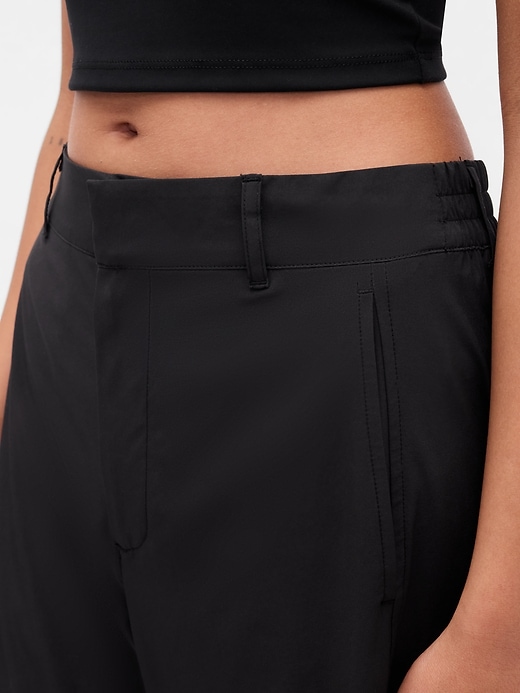 Image number 5 showing, GapFit Tech High Rise Barrel Trousers