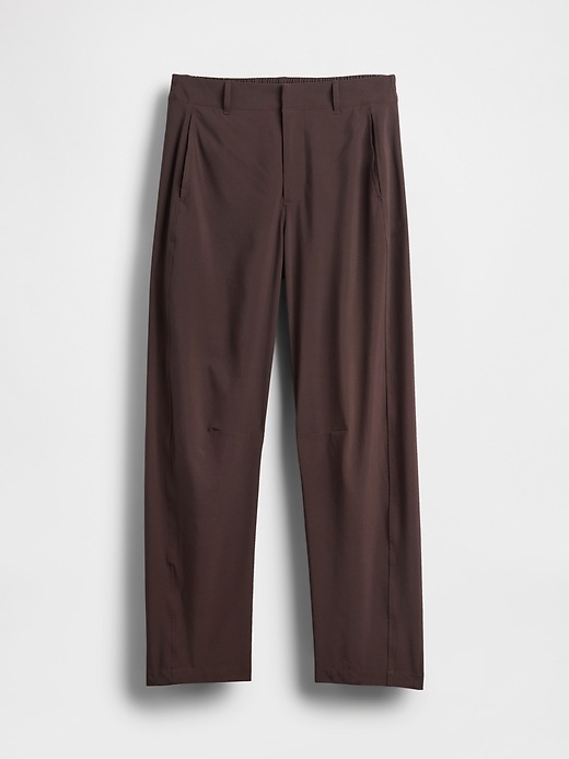 Image number 6 showing, GapFit Tech High Rise Barrel Trousers