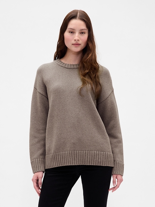 Image number 1 showing, 100% Cotton Oversized Sweater