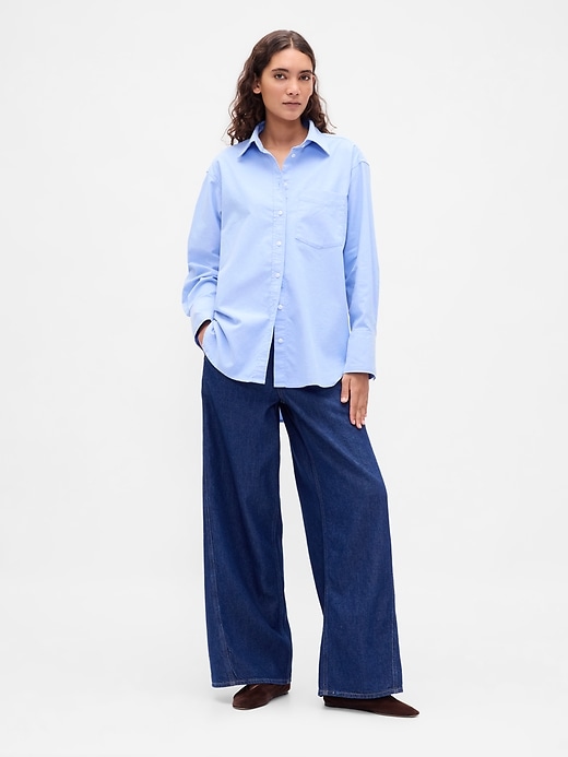 Image number 2 showing, Organic Cotton Oxford Big Shirt