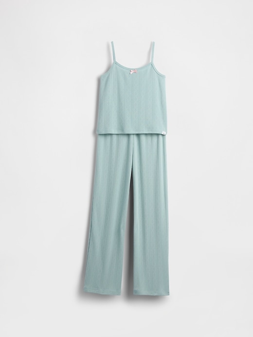 Image number 2 showing, Kids Recycled Pointelle Tank PJ Set