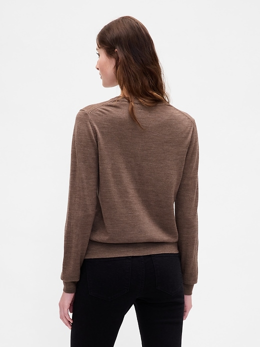 Image number 3 showing, 100% Merino Wool Crewneck Sweater