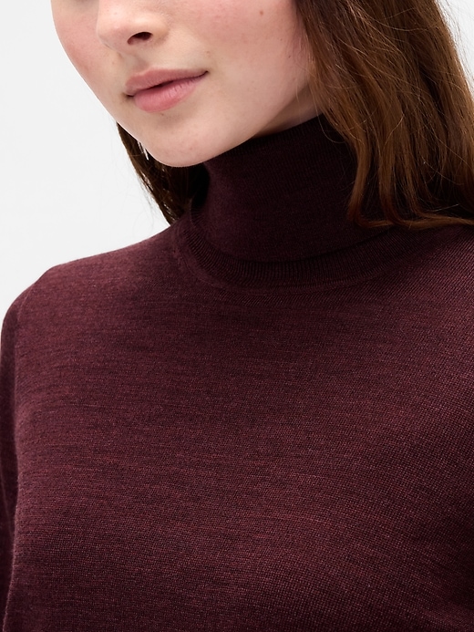 Image number 4 showing, 100% Merino Wool Turtleneck Sweater