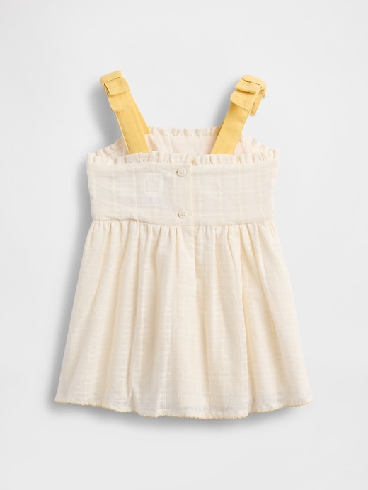 Image number 2 showing, Baby Embroidered Tie-Shoulder Dress