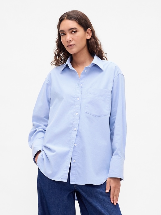 Image number 1 showing, Organic Cotton Oxford Big Shirt
