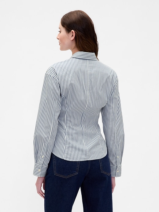 Image number 3 showing, Organic Cotton Poplin Dolman Classic Shirt