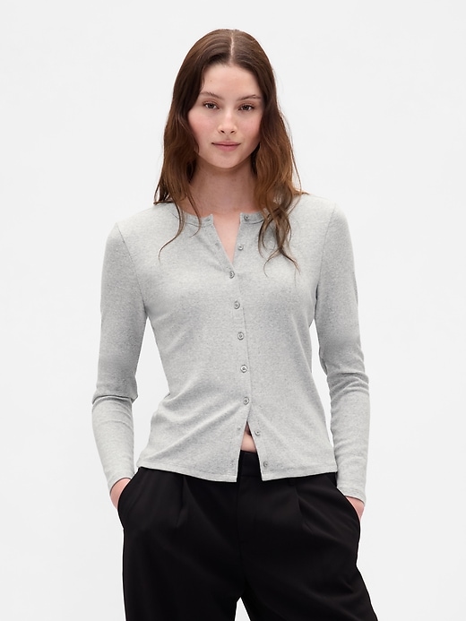 Image number 1 showing, Modern Crewneck Cardigan