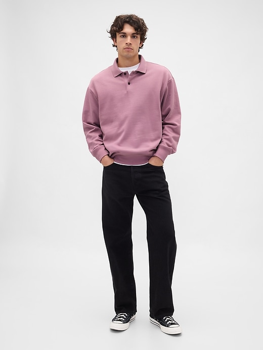 Image number 2 showing, Heavyweight Oversized Polo Sweatshirt