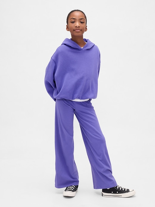 Image number 1 showing, Kids Wide-Leg Foldover Leggings