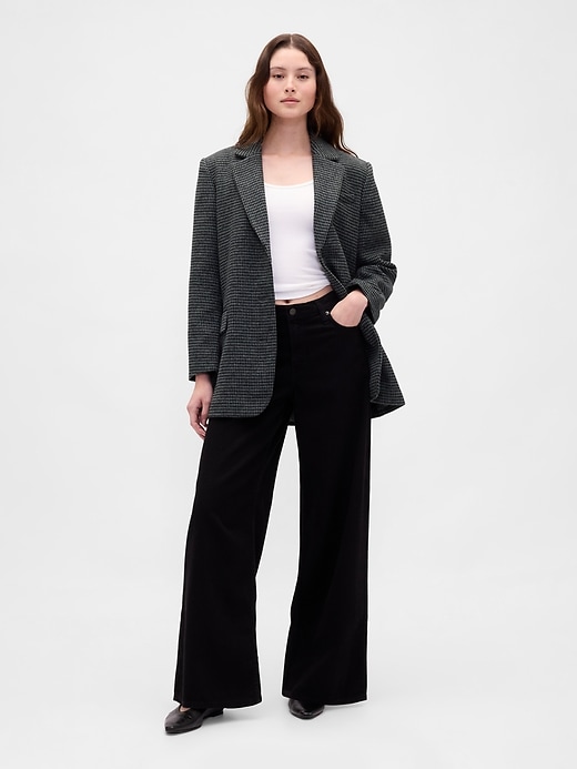 L'image numéro 2 présente Blazer surdimensionné en mélange de laine