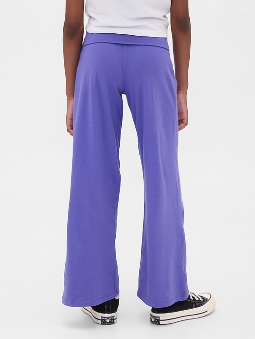 Image number 4 showing, Kids Wide-Leg Foldover Leggings