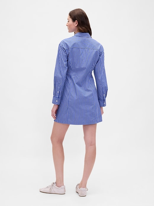 Image number 2 showing, Organic Cotton Poplin Mini Shirtdress