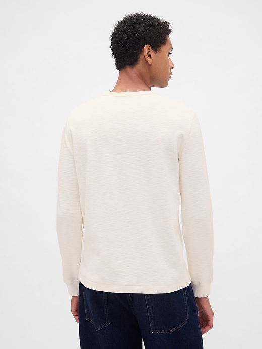 Image number 3 showing, Double-Knit Henley T-Shirt