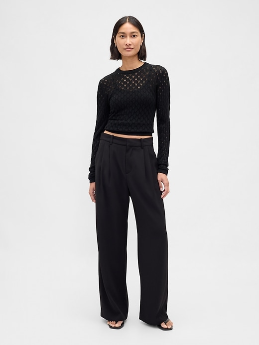 Image number 2 showing, Pointelle Sweater