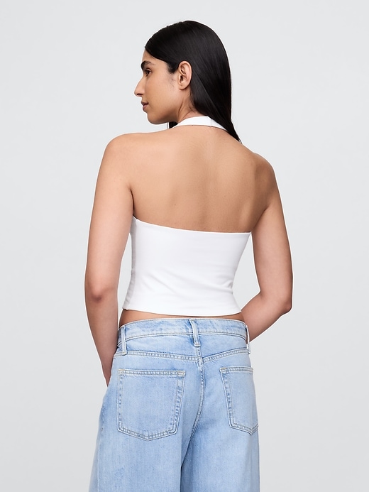 L'image numéro 3 présente Haut court bain de soleil moulant