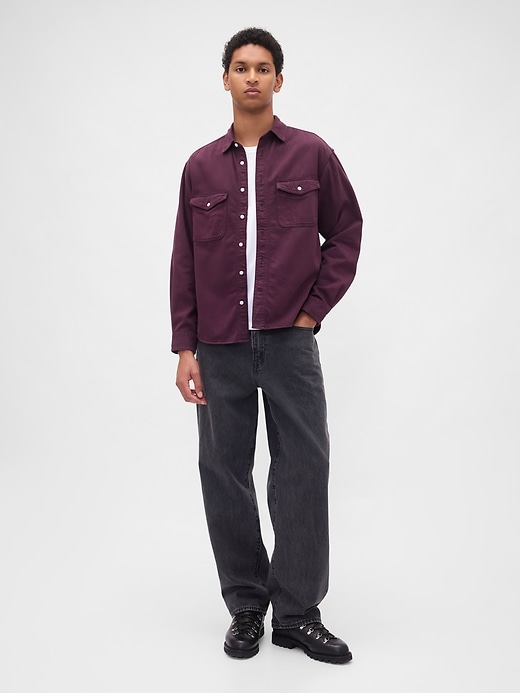 Image number 2 showing, UltraSoft Denim Relaxed Shirt
