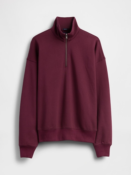 L'image numéro 5 présente Chandail épais surdimensionné à glissière au quart