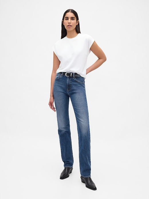 Image number 1 showing, High Rise ’90s Slim Straight Jeans