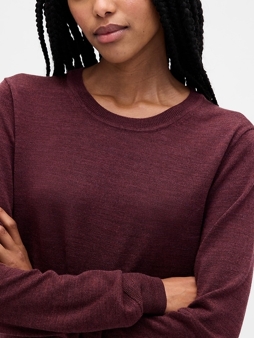 Image number 4 showing, 100% Merino Wool Crewneck Sweater