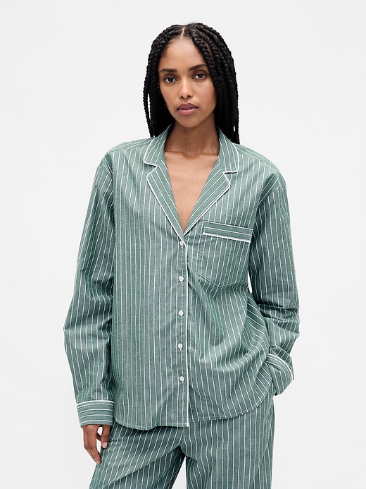 Image number 1 showing, Poplin PJ Shirt