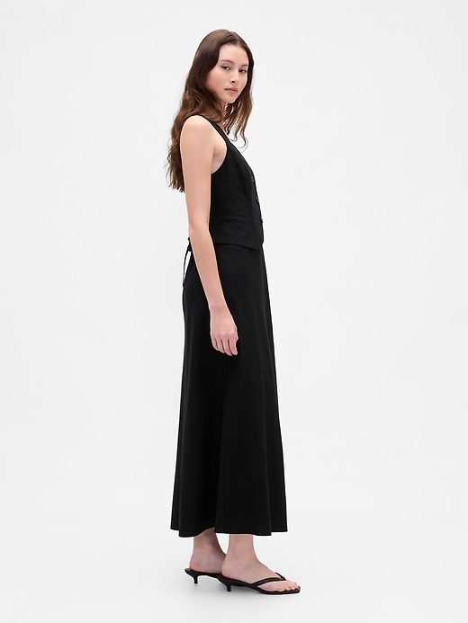 Image number 3 showing, Linen-Blend Vest Maxi Dress