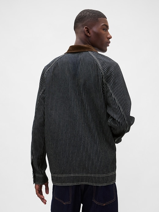 Denim Stripe Chore Jacket